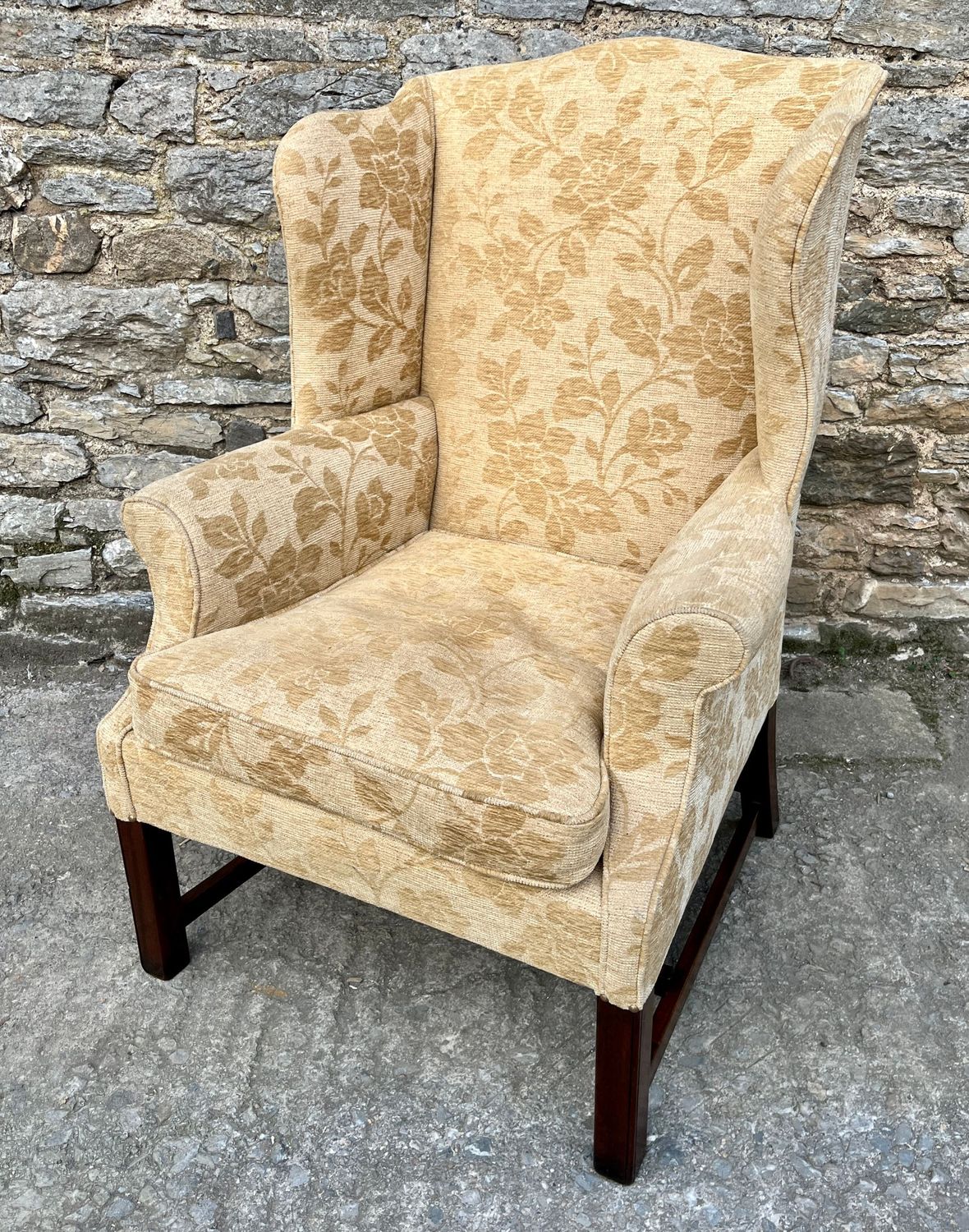 Georgian Style Wing Armchair