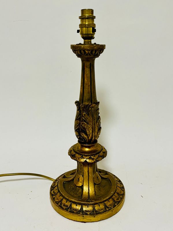 Antique Giltwood Table Lamp
