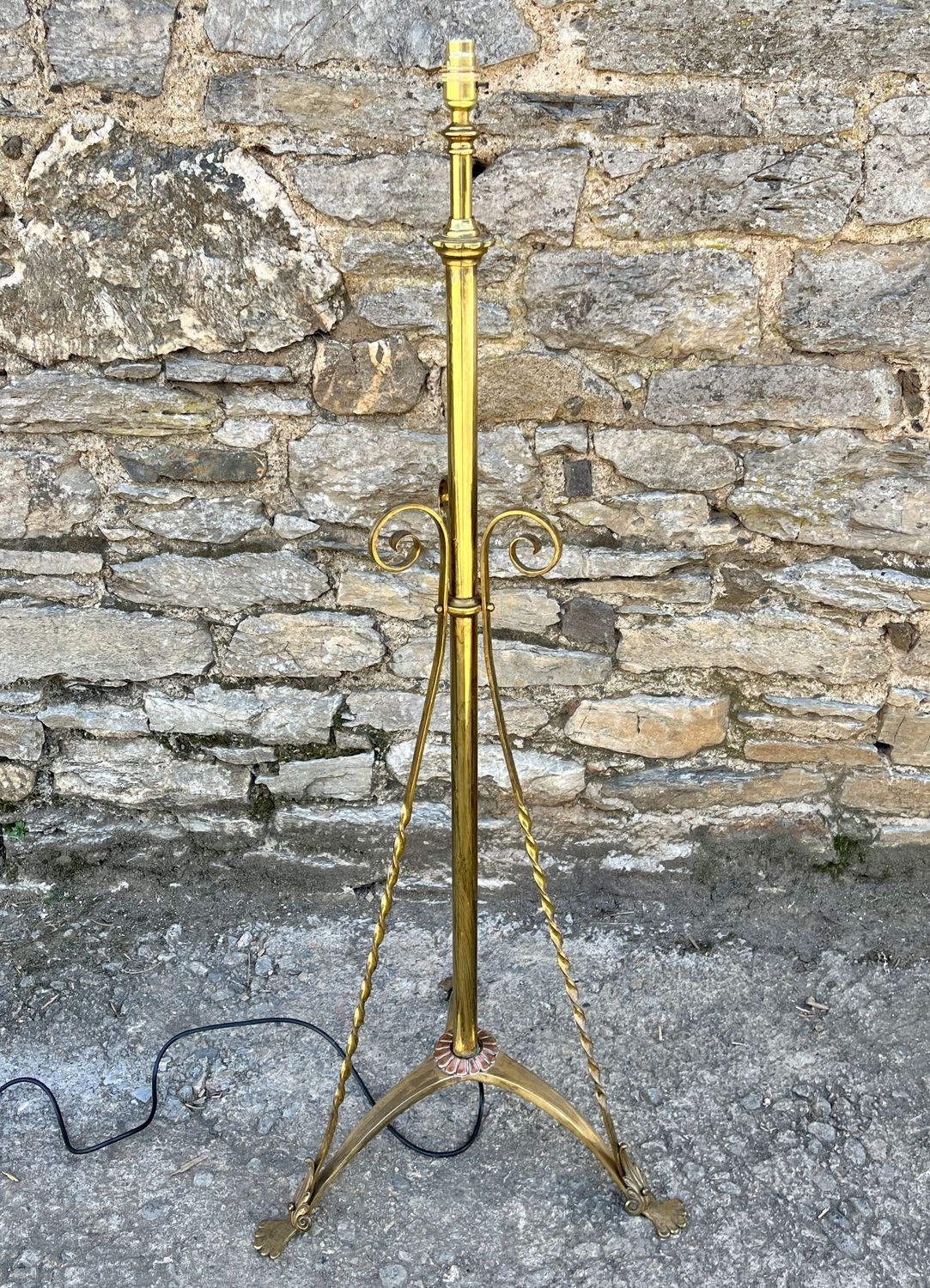 Antique Brass Telescopic Standard Lamp