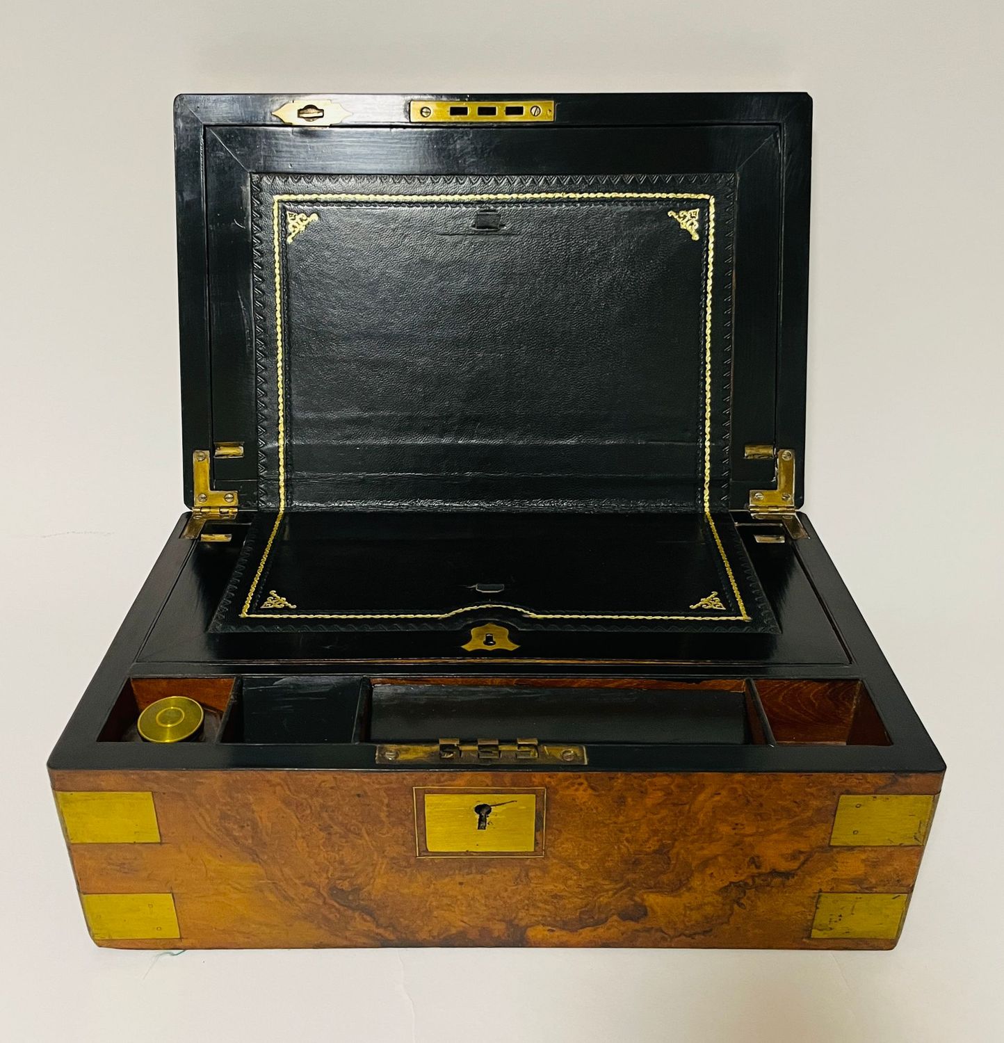 Victorian Walnut Writing Slope with Secret Drawers