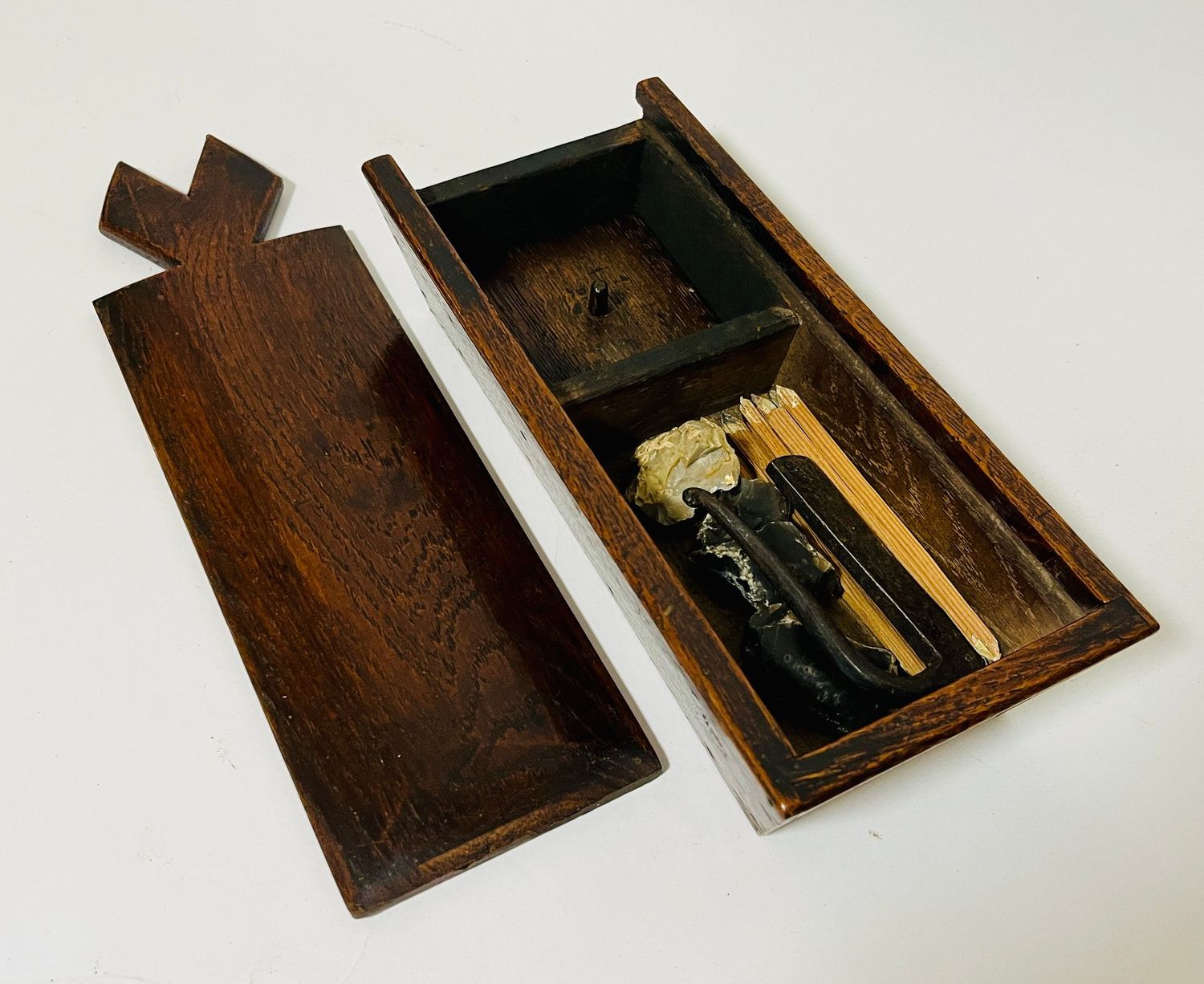 Georgian Oak Tinder Box