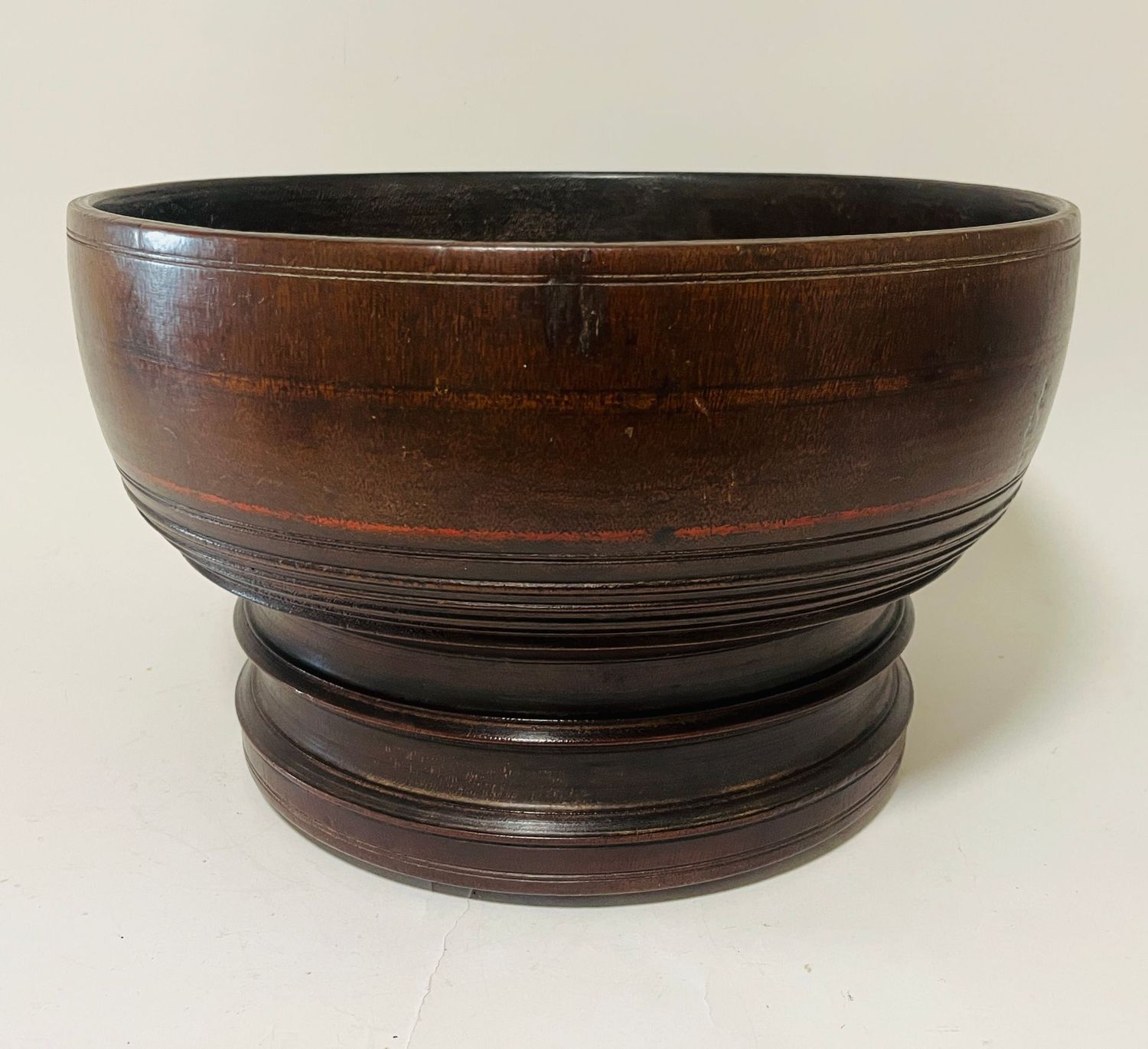 Large Antique Turned Bowl