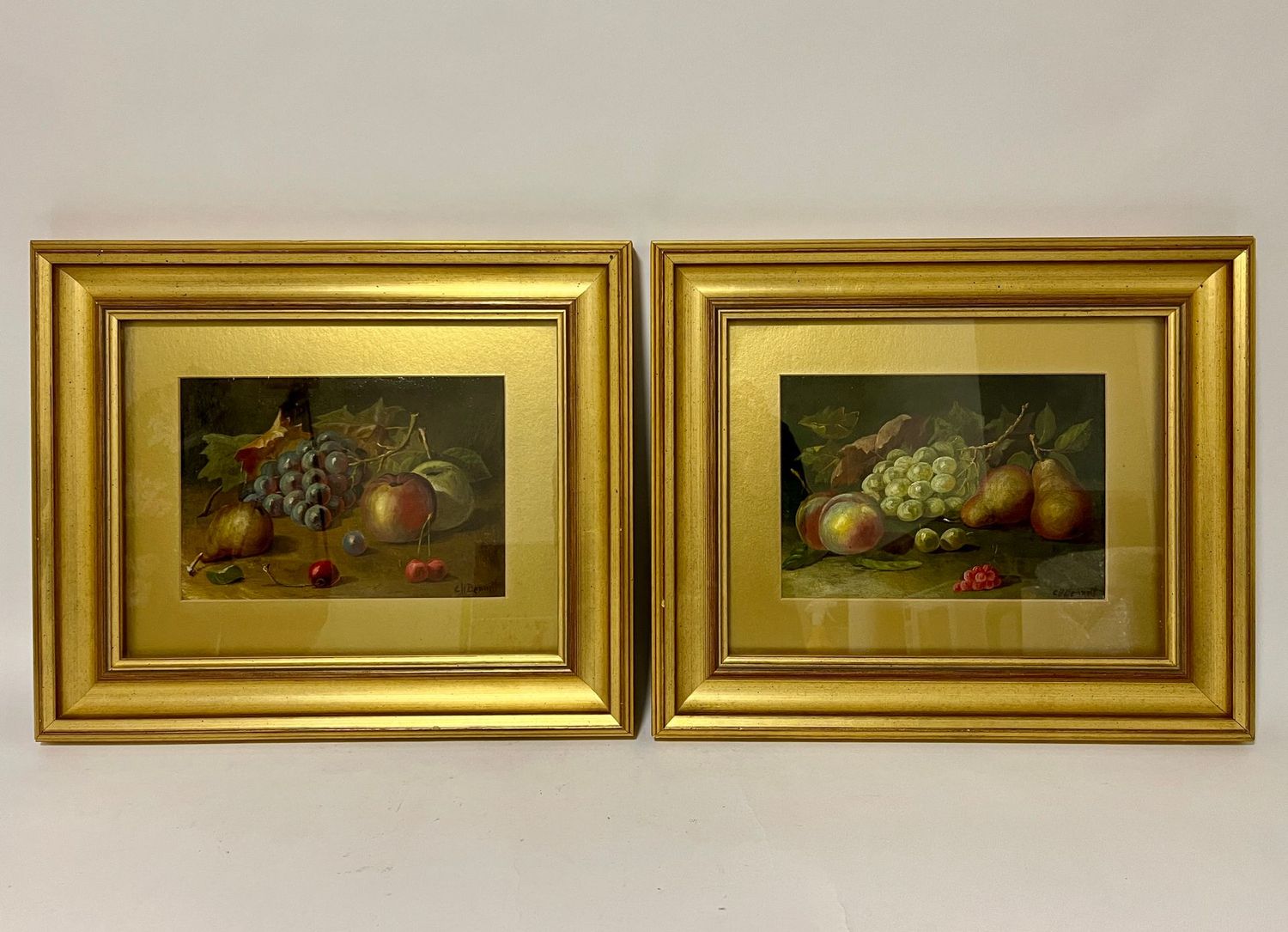 Pair of Victorian Still Life Oil Paintings by Charles Howson Bennett