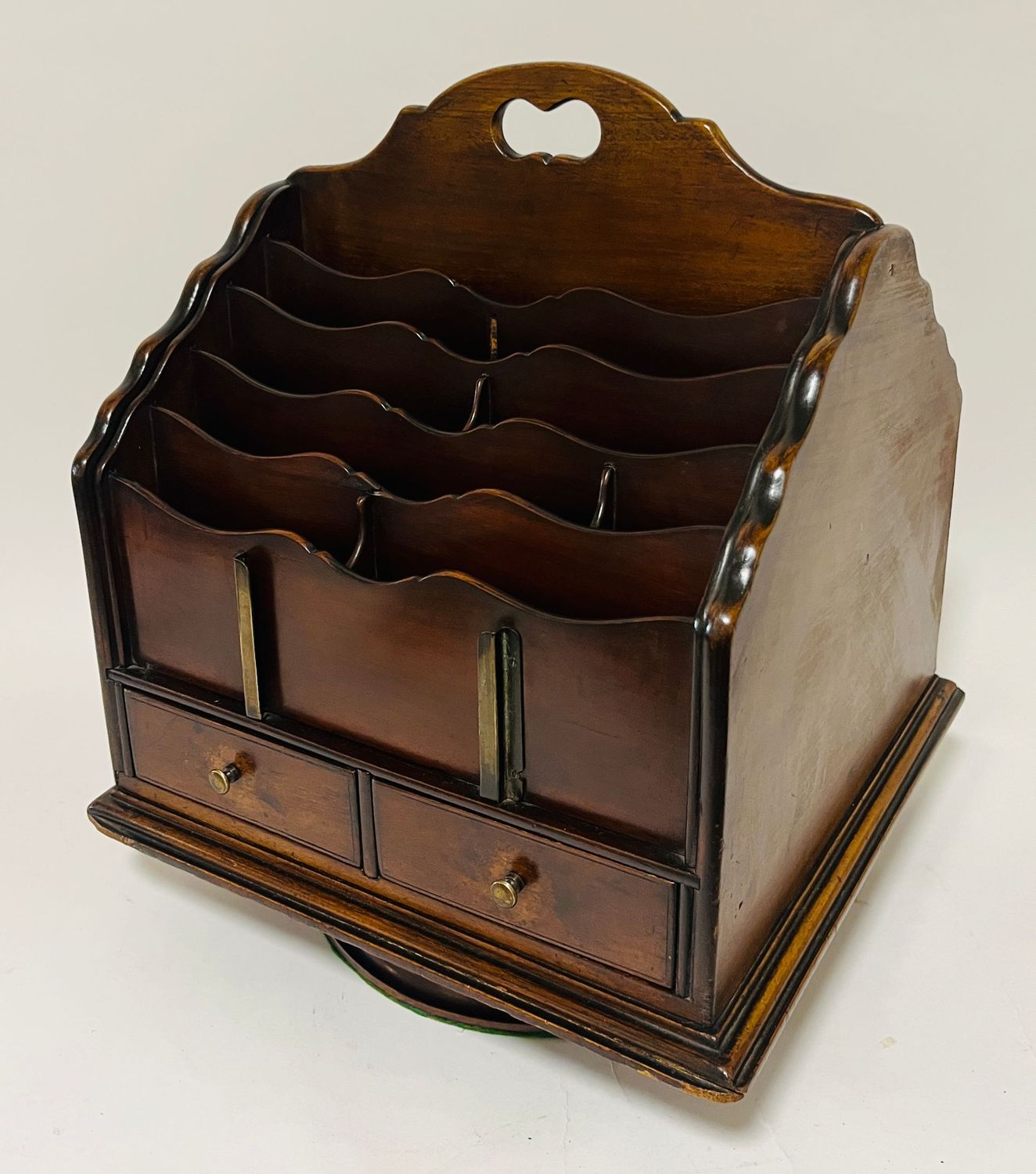 Antique Revolving Desk Tidy