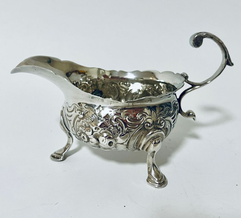 Antique Silver Sauce Boat