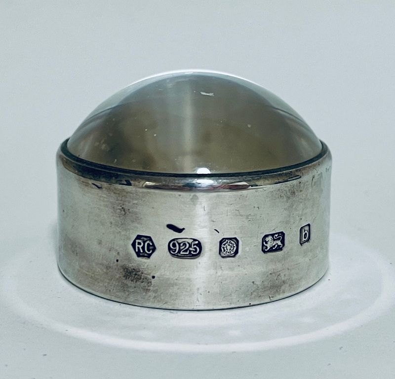 Silver Mounted Desk Magnifier