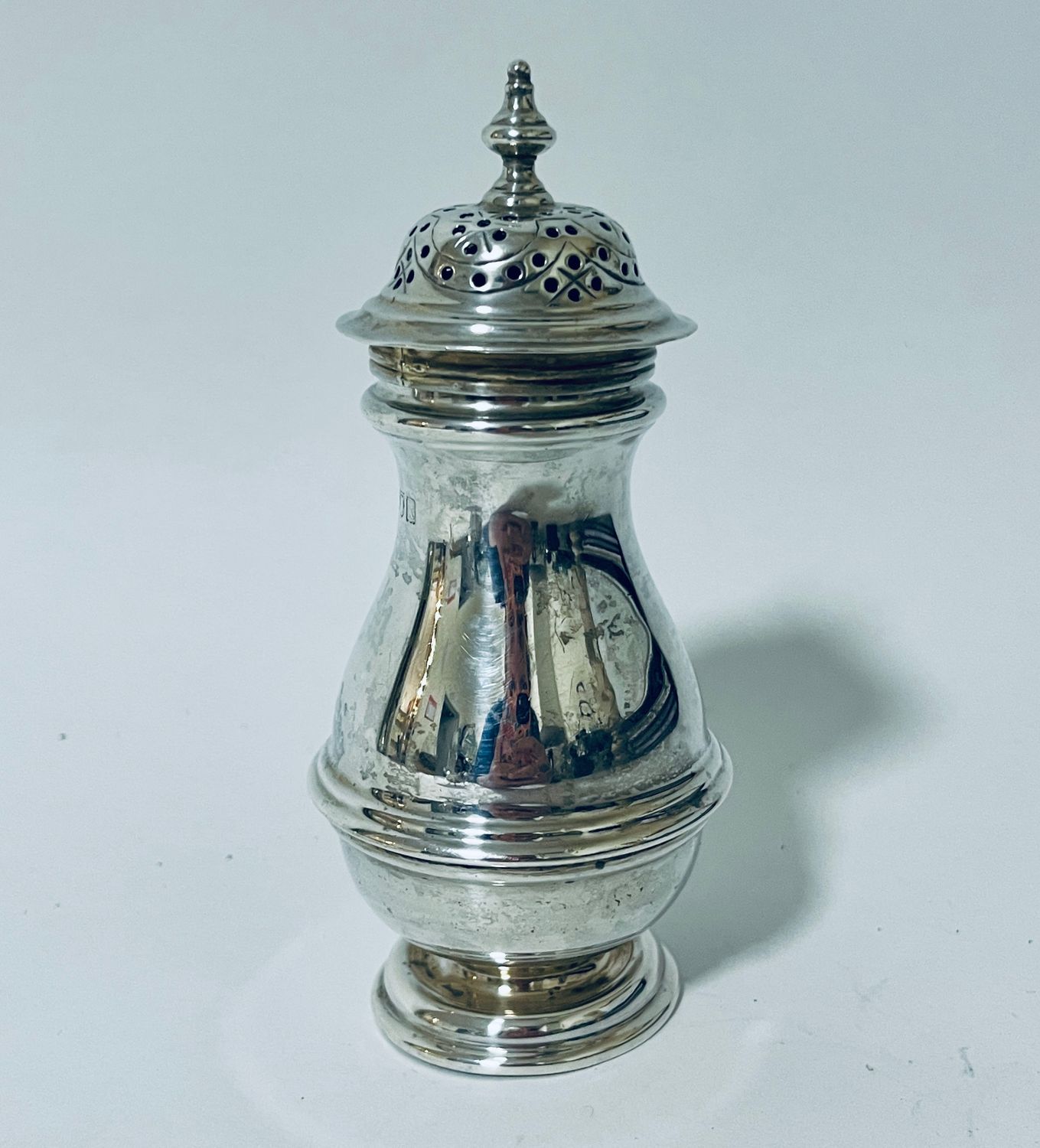 Antique Silver Pounce Pot