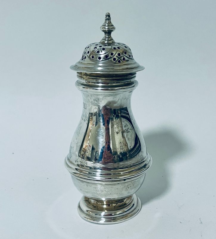 Antique Silver Pounce Pot