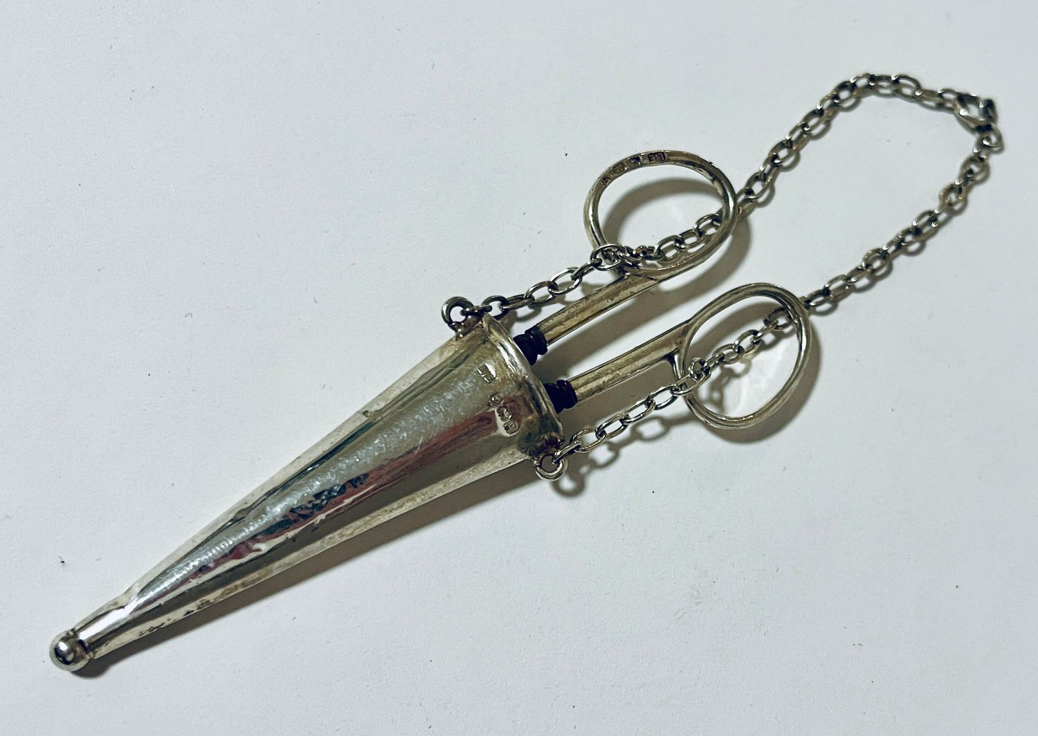 Antique Silver Chatelaine Scissors