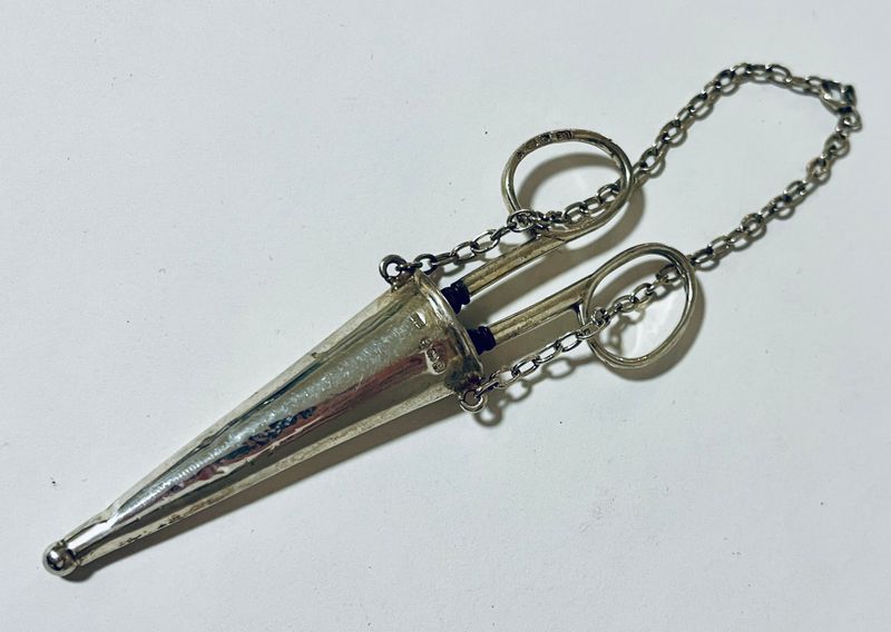 Antique Silver Chatelaine Scissors