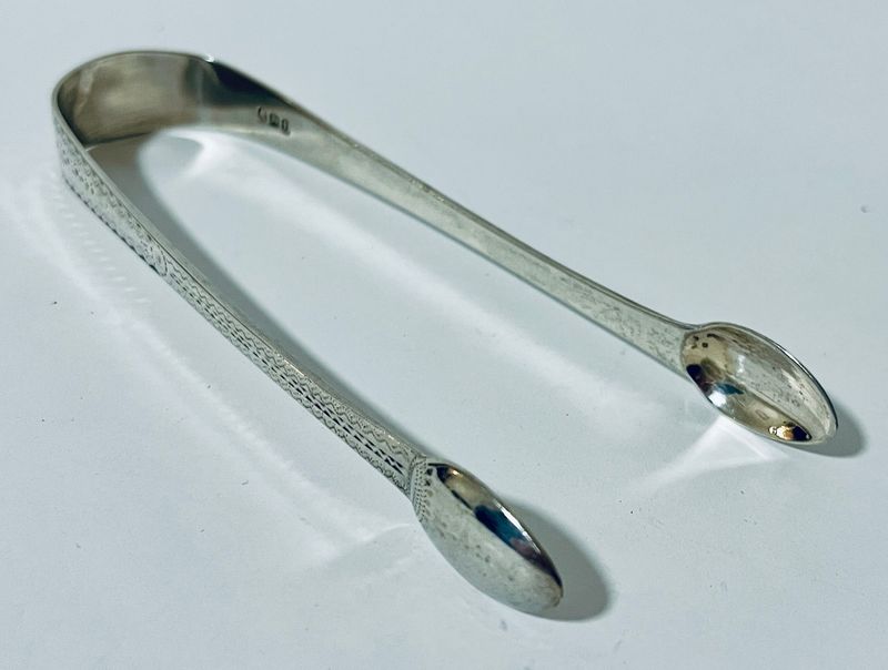 18th Century Georgian Silver Sugar Tongs