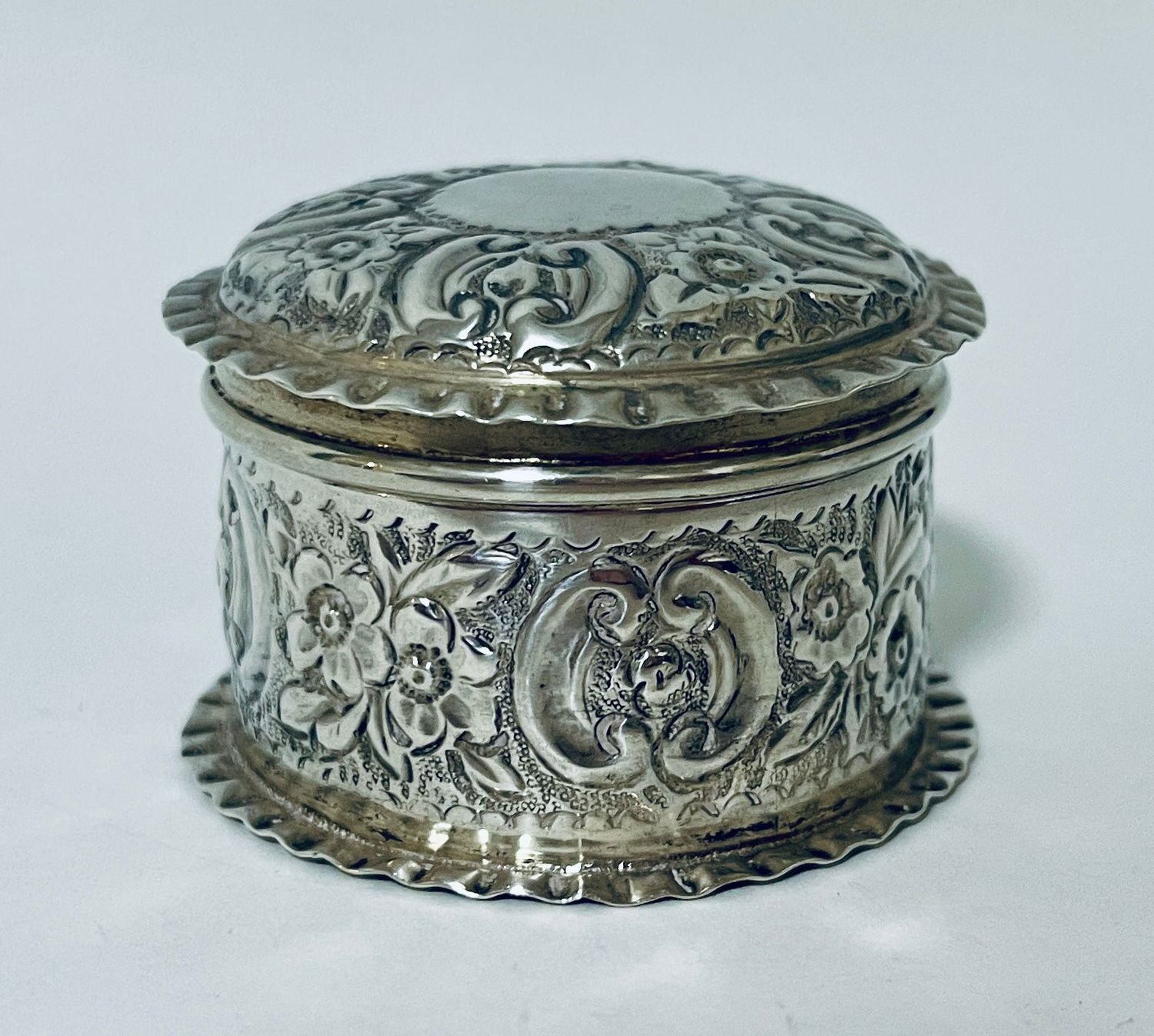 Victorian Silver Trinket Pot