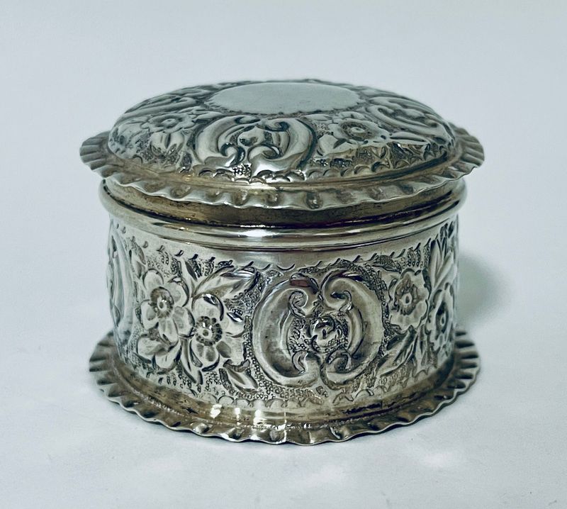 Victorian Silver Trinket Pot