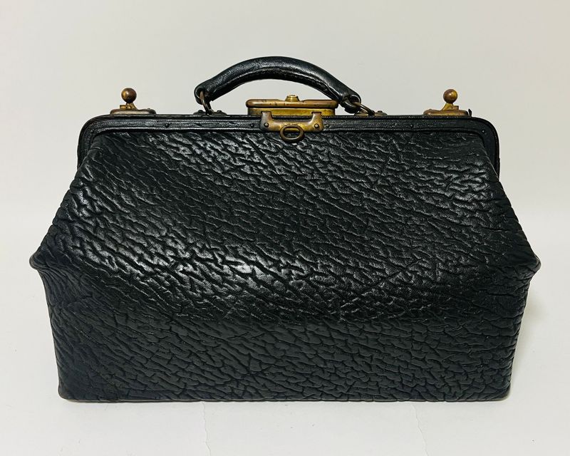 Antique Leather Gladstone Bag