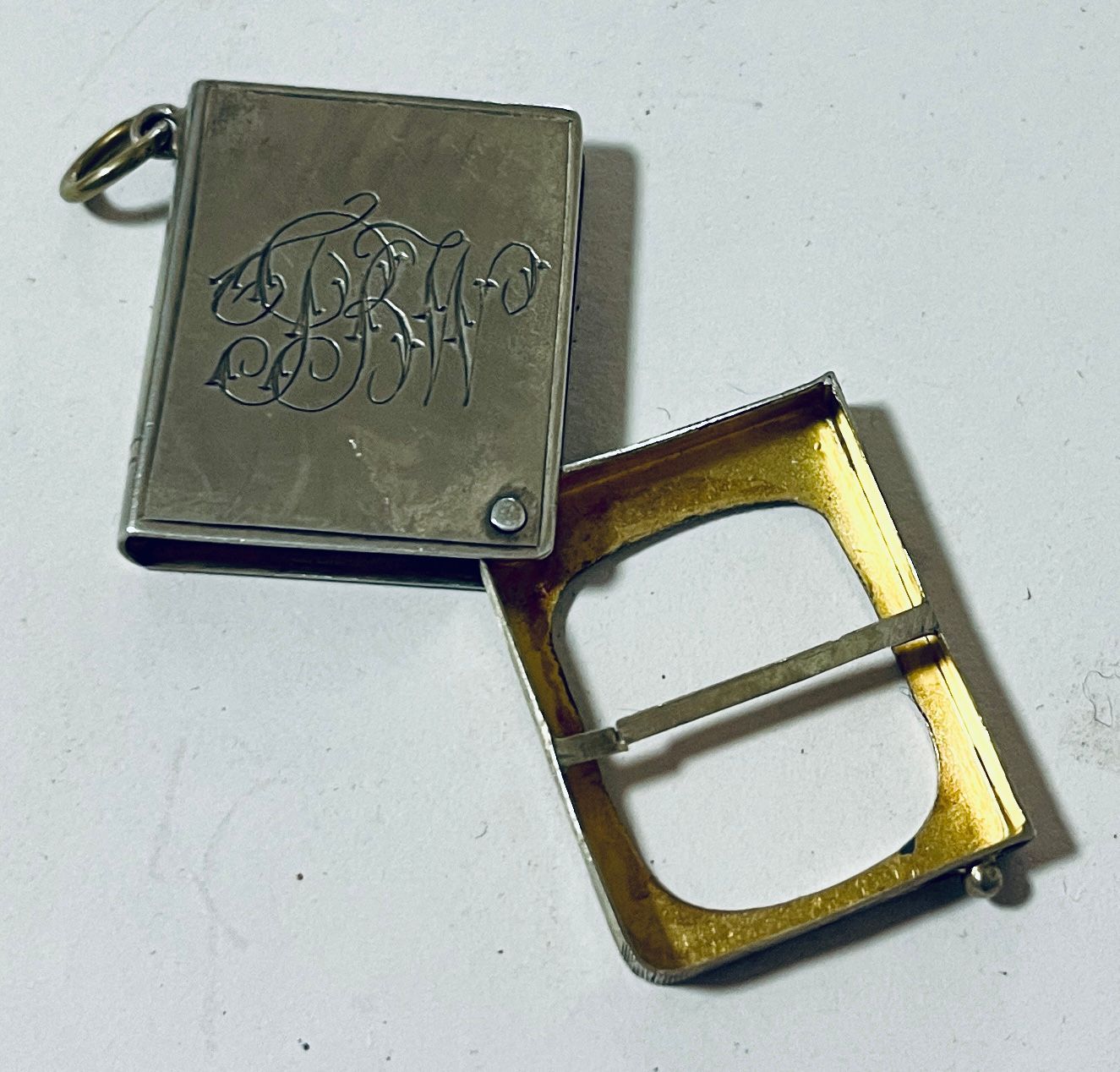 Antique Silver Stamp Case
