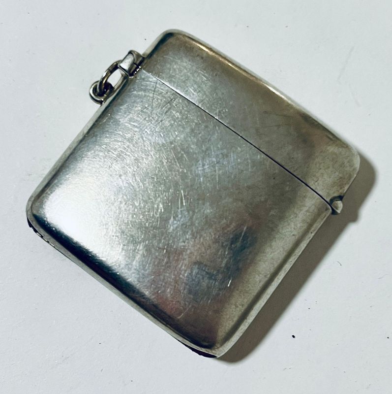 Antique Silver Vesta Case