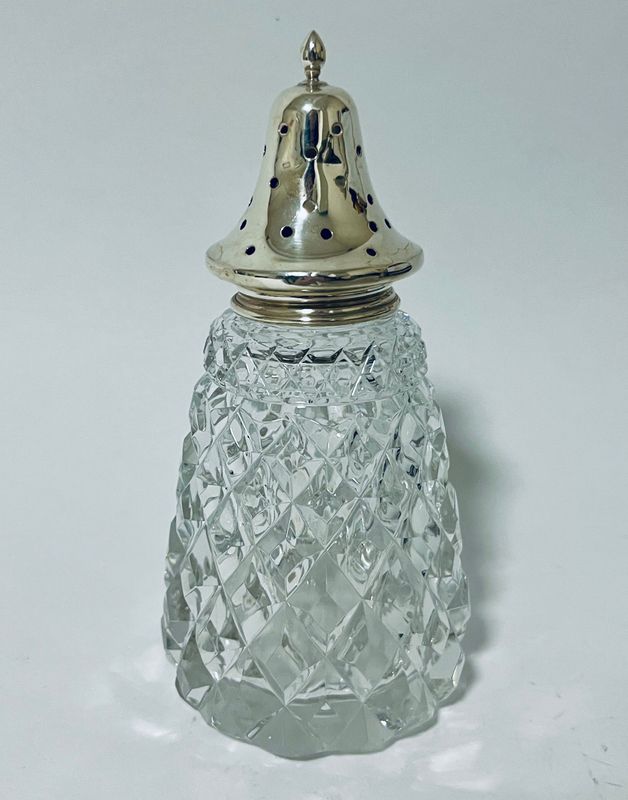 Antique Silver Topped Sugar Caster