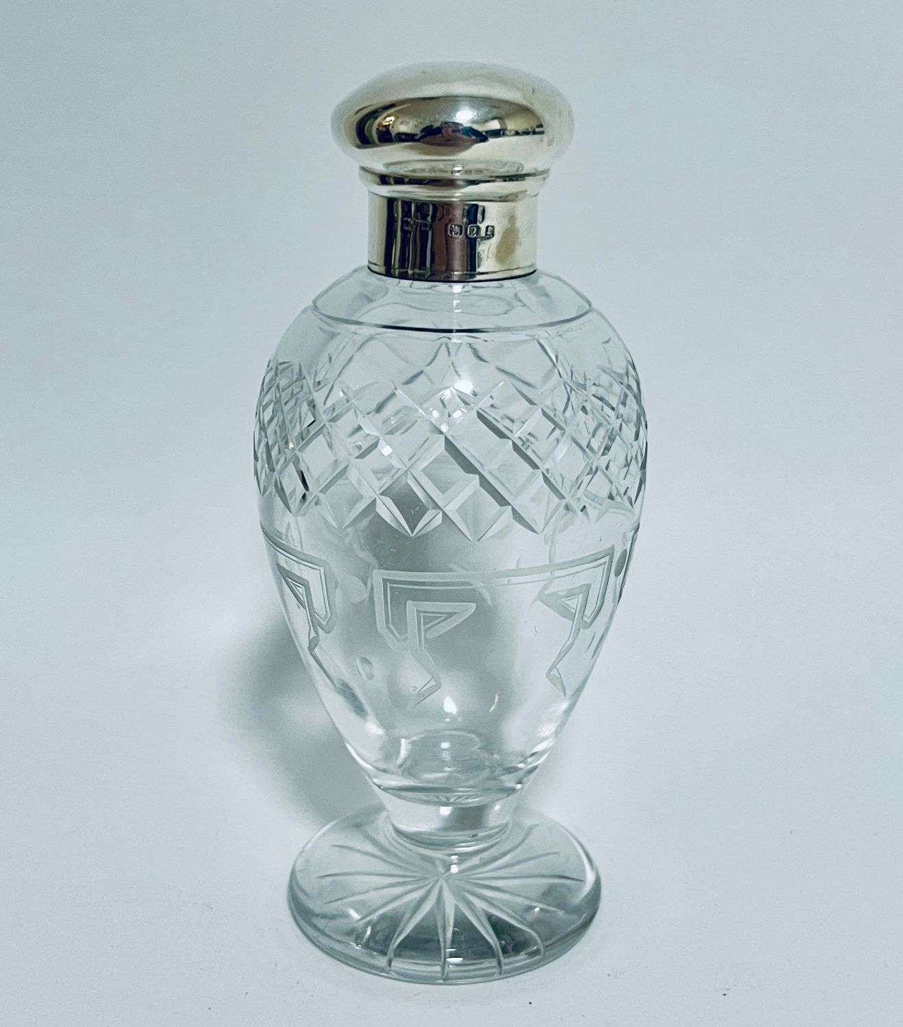Art Deco Silver Topped Scent Bottle