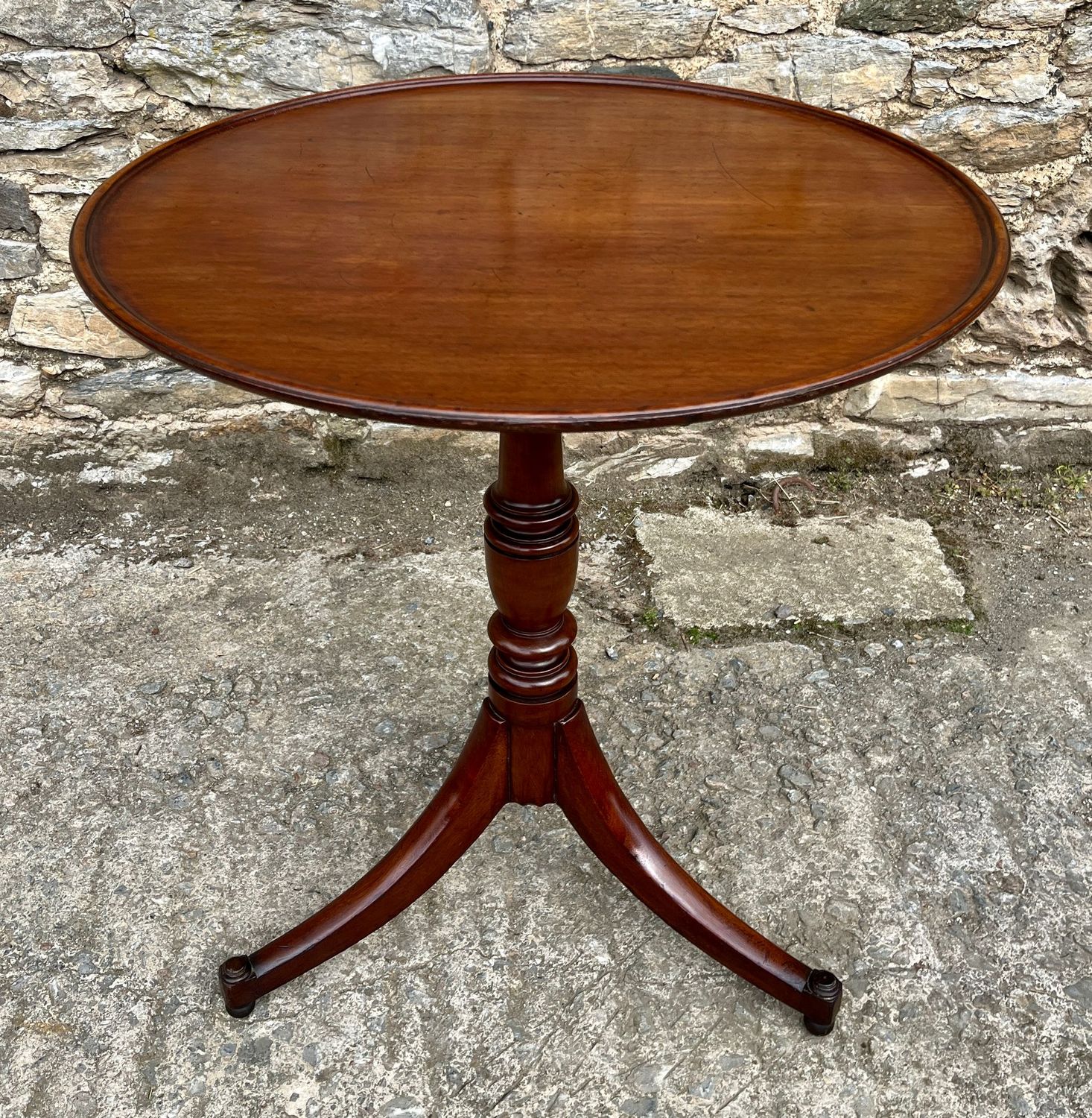 ​Georgian Mahogany Tilt Top Occasional Table