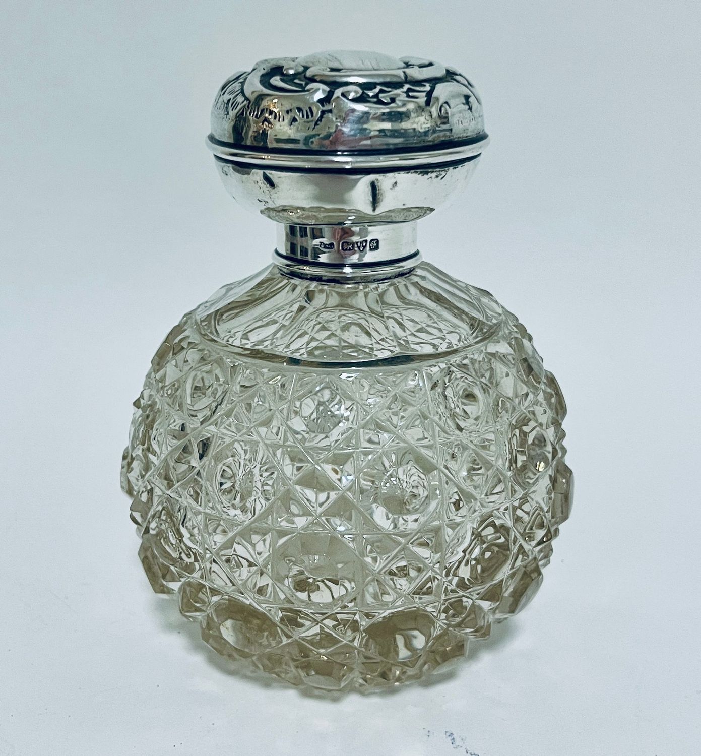 Antique Silver Topped Scent Bottle