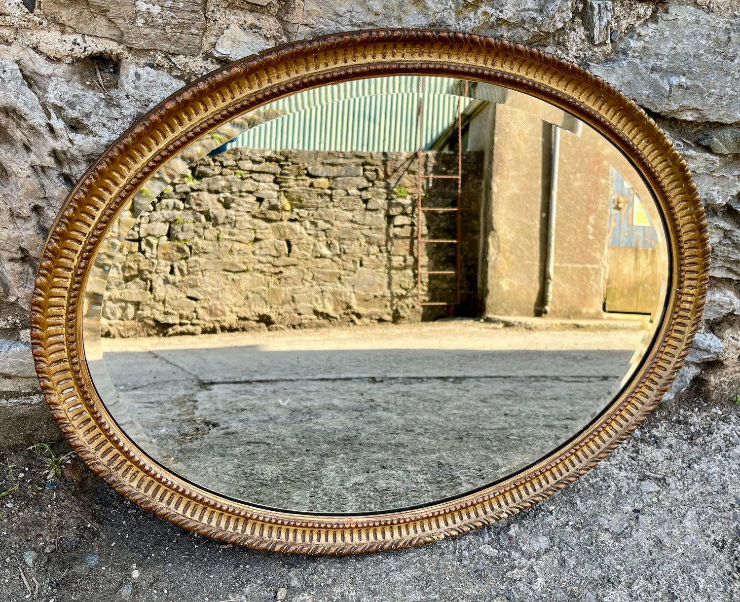 Antique Giltwood Wall Mirror