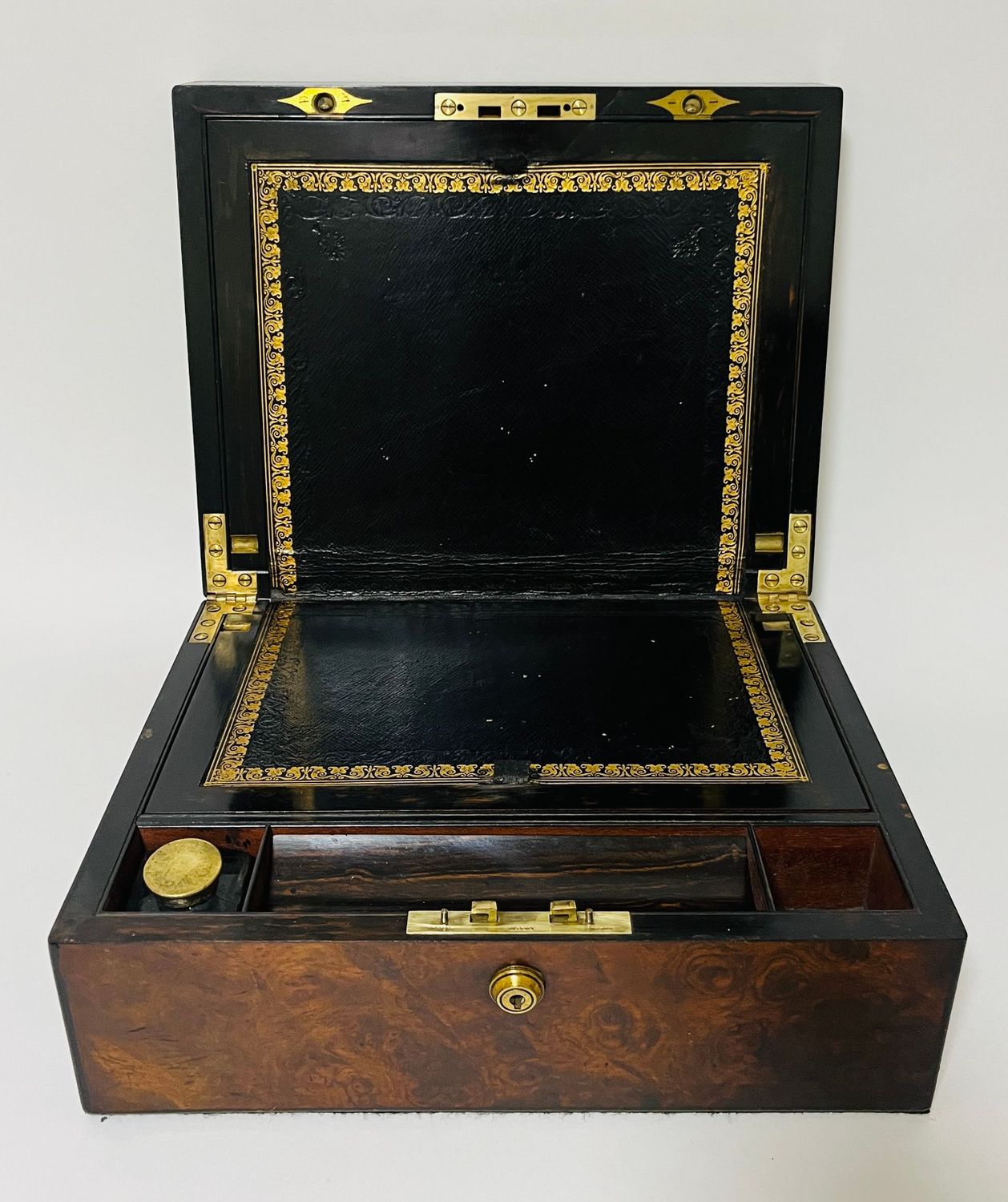 Victorian Burr Walnut Writing Slope