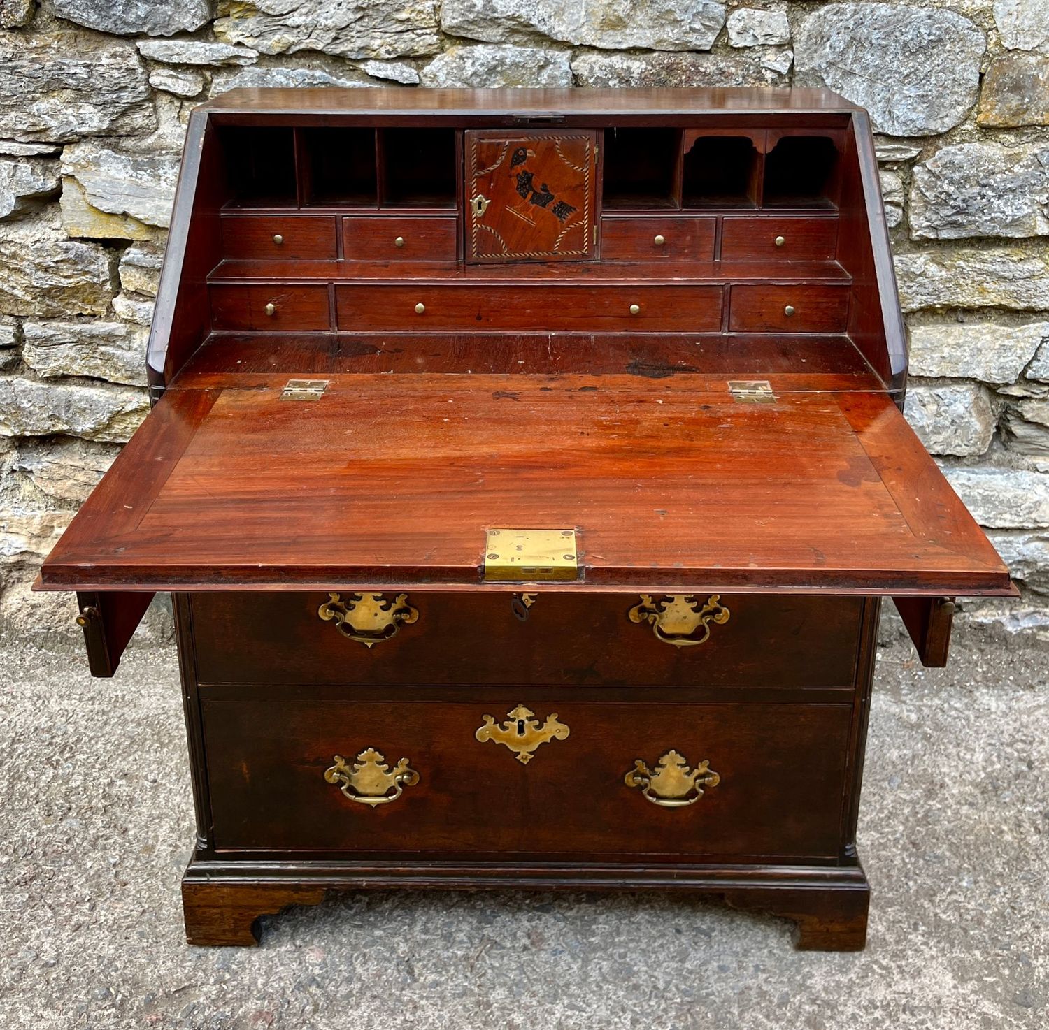 Small Georgian Mahogany Bureau
