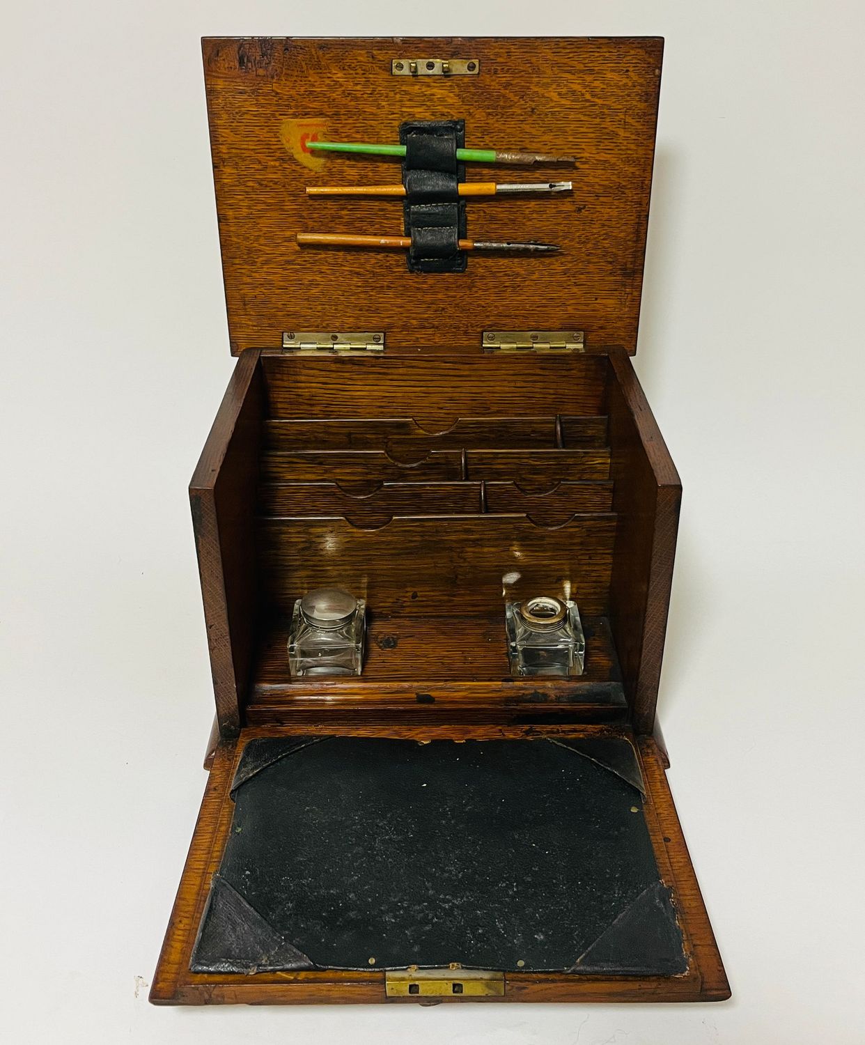 Antique Oak Stationery Cabinet
