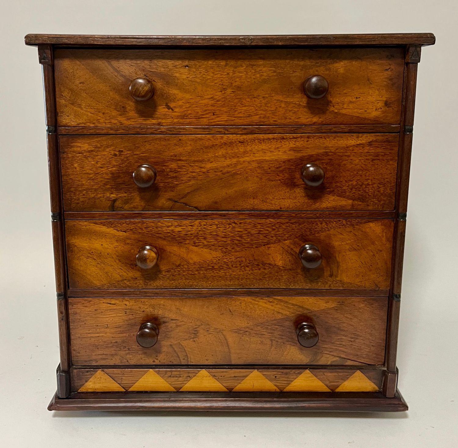 Victorian Marquetry Specimen Apprentice Chest of Drawers