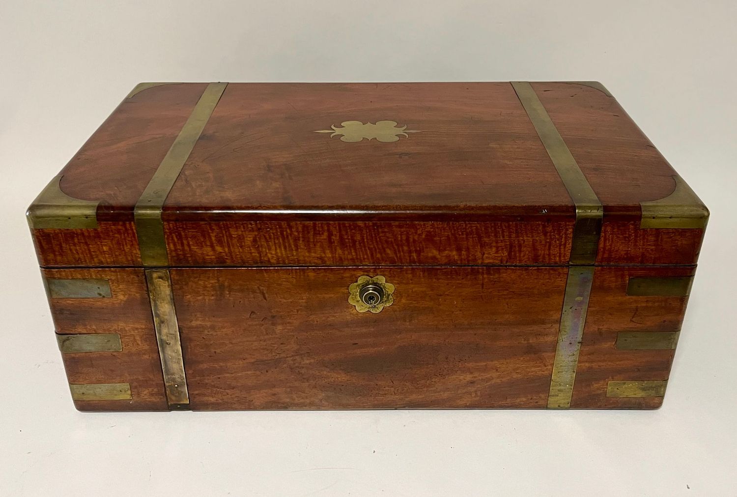 Large Victorian Mahogany Writing Slope with Secret Drawers