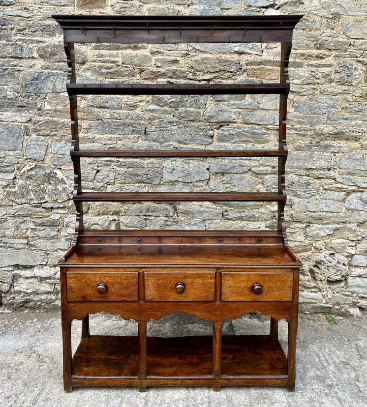 ​Georgian Welsh Oak Potboard Dresser