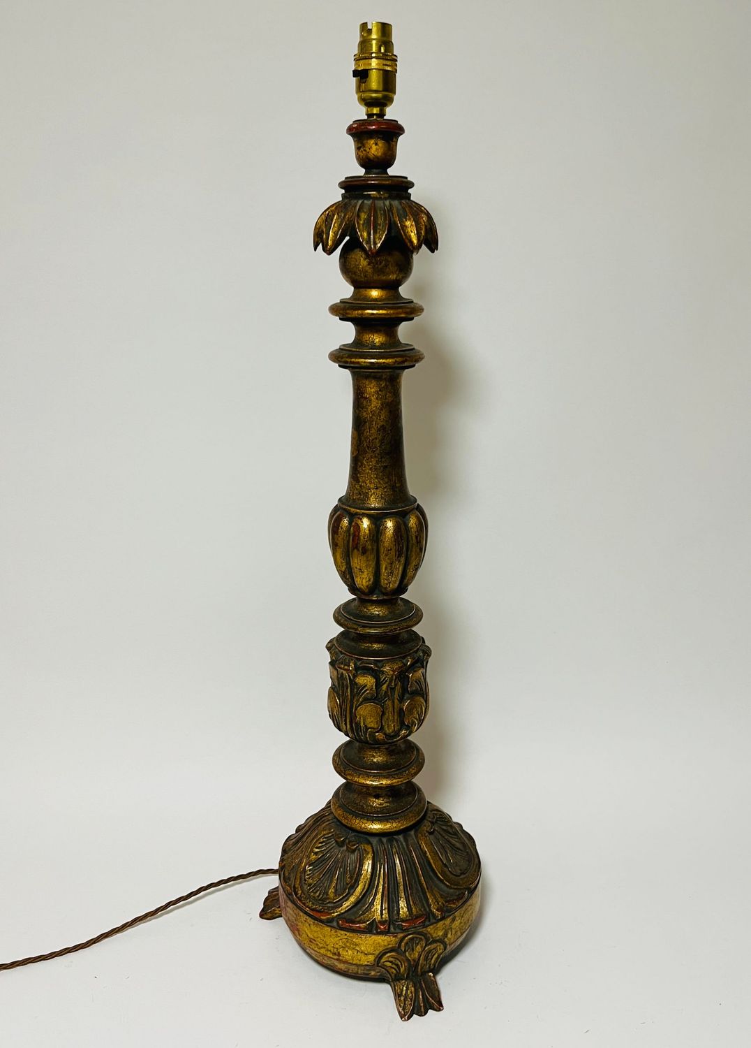 Large Giltwood Table Lamp