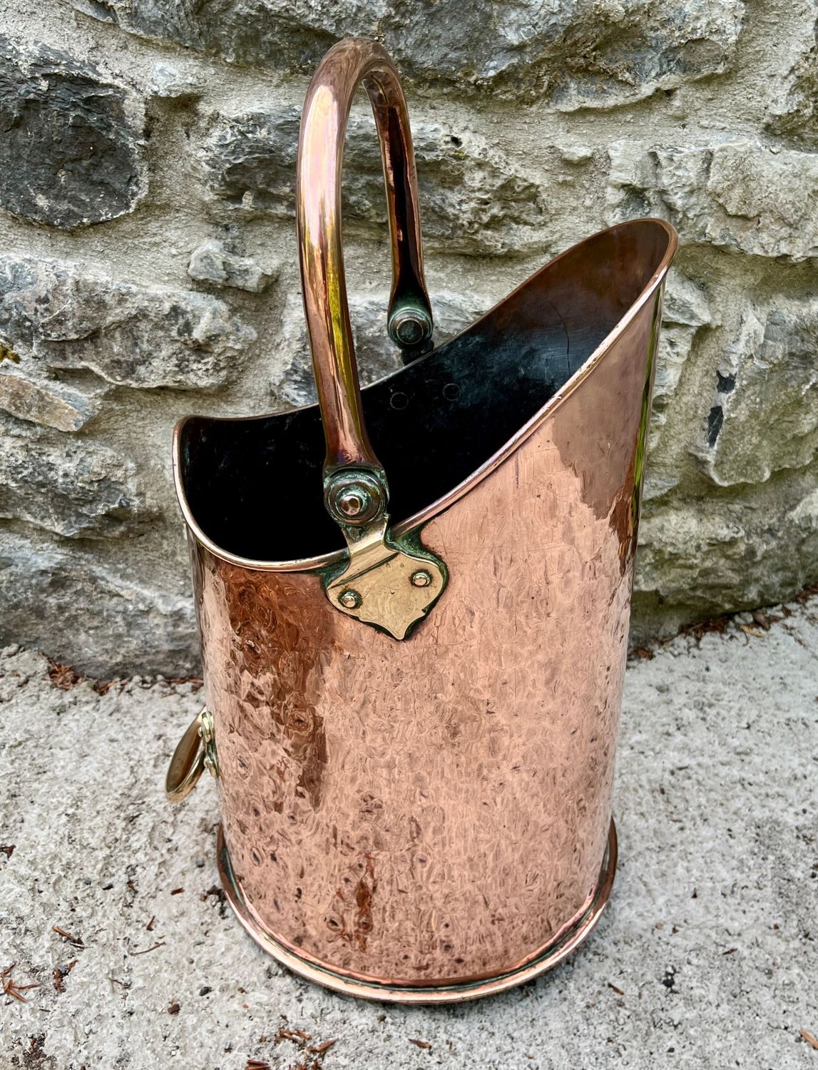 Victorian Copper Coal Scuttle