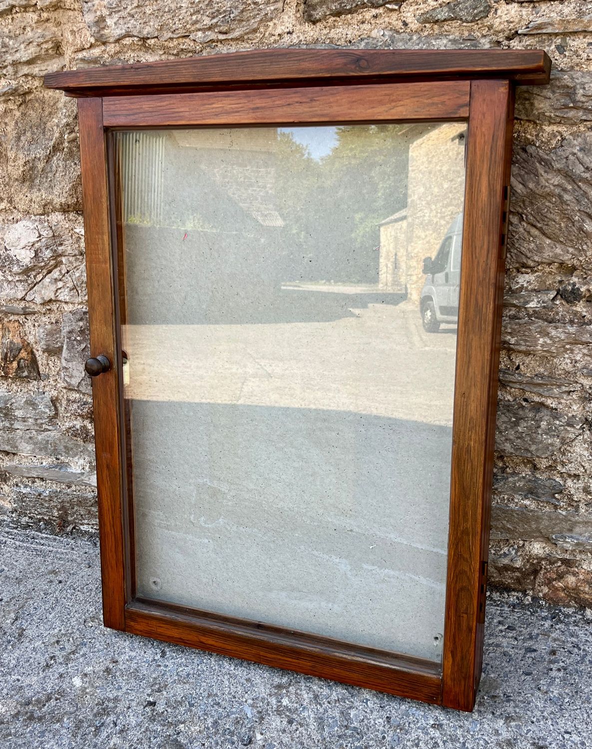Antique Glazed Noticeboard