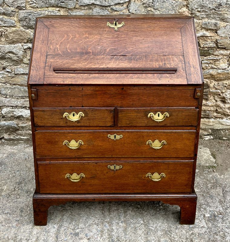 Small Georgian Oak Bureau