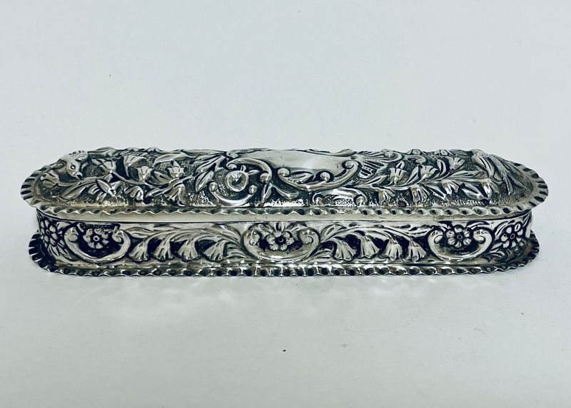 Antique Silver Trinket Box