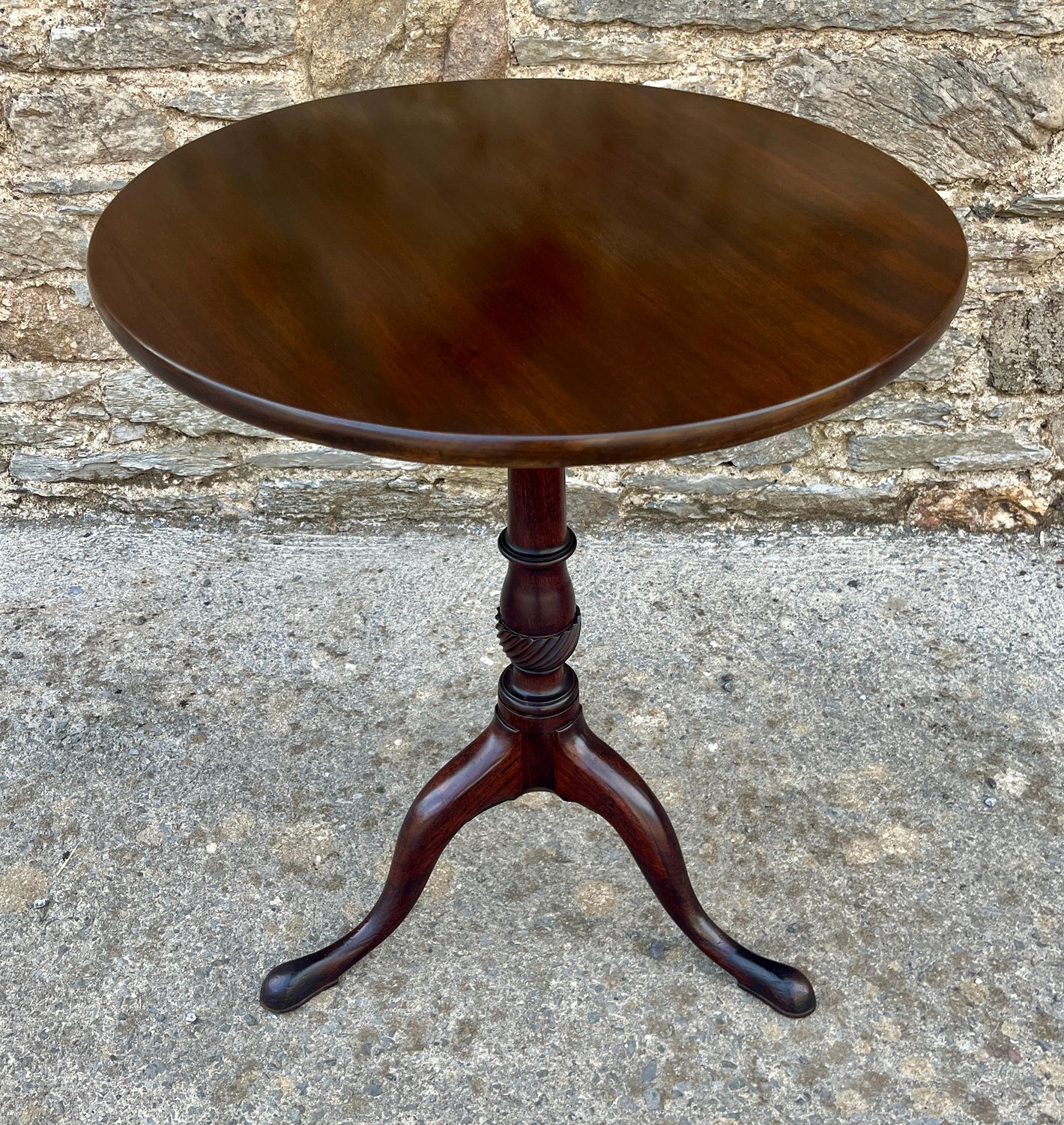 ​Georgian Mahogany Tilt Top Wine Table