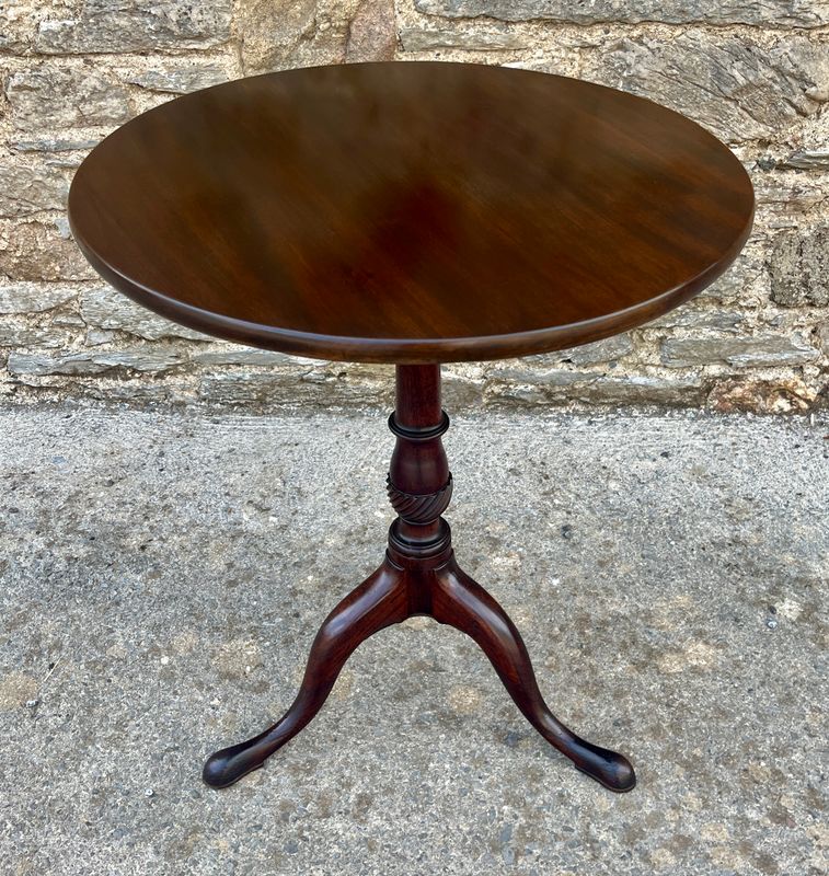 ​Georgian Mahogany Tilt Top Wine Table