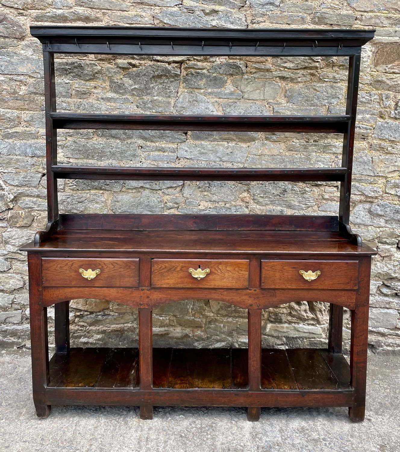 Georgian Oak Potboard Dresser