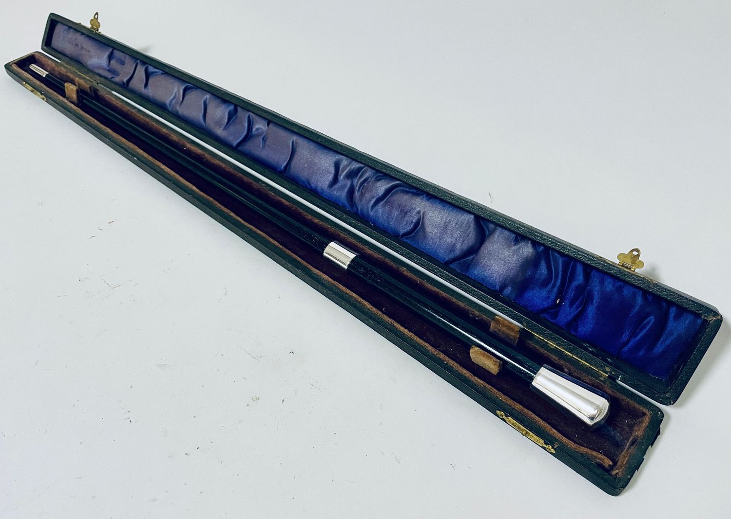 Antique Silver Mounted Ebony Conductors Baton