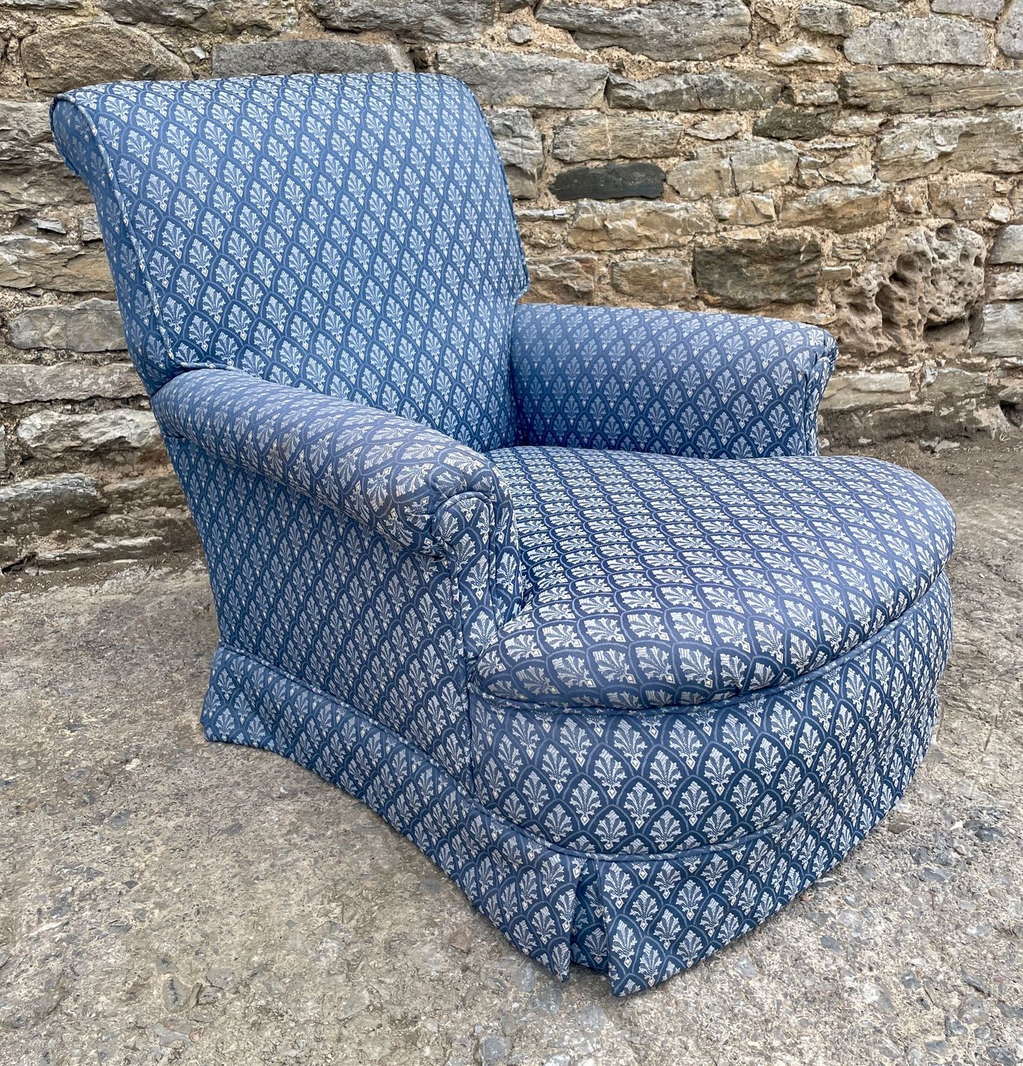 Deep Seated Antique Armchair