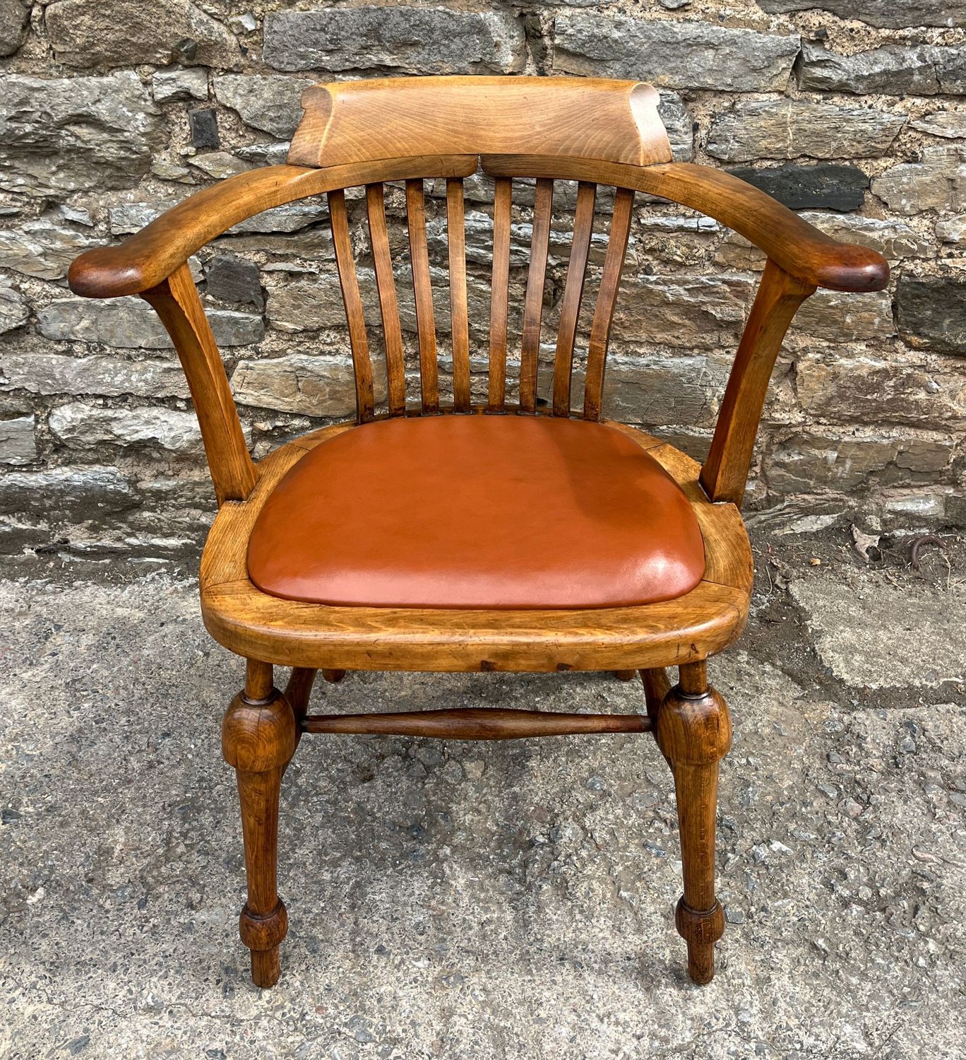 Antique Oak Desk Chair