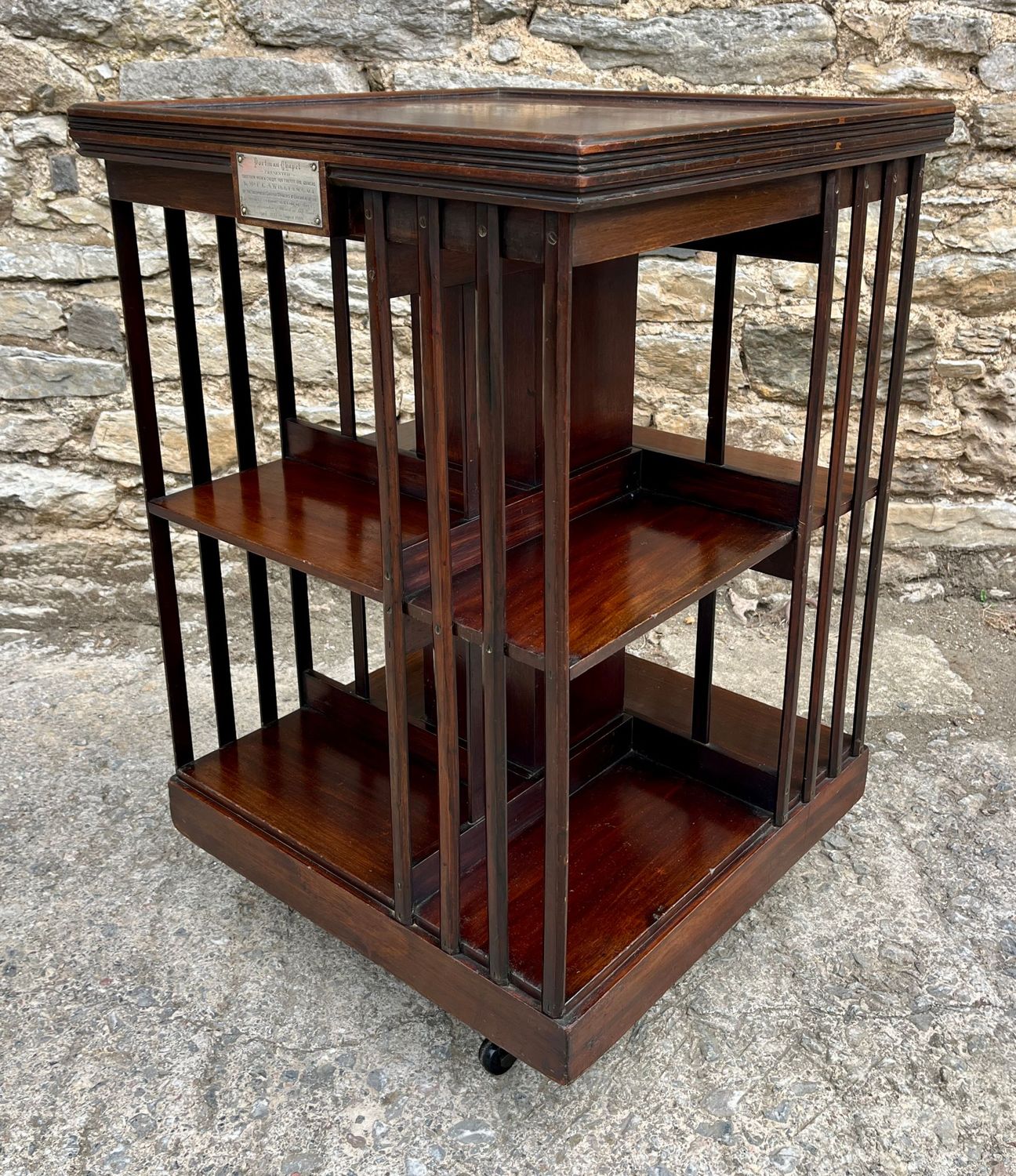 Antique Mahogany Revolving Bookcase