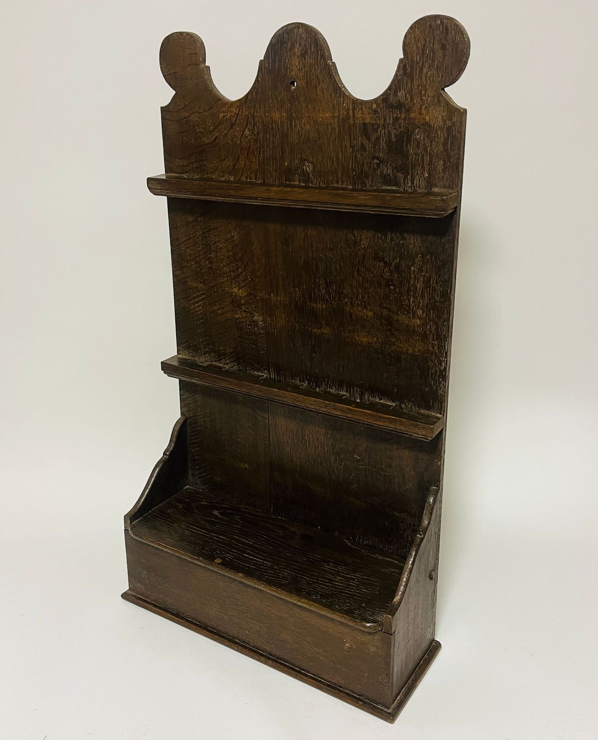 Antique Oak Spoon Rack