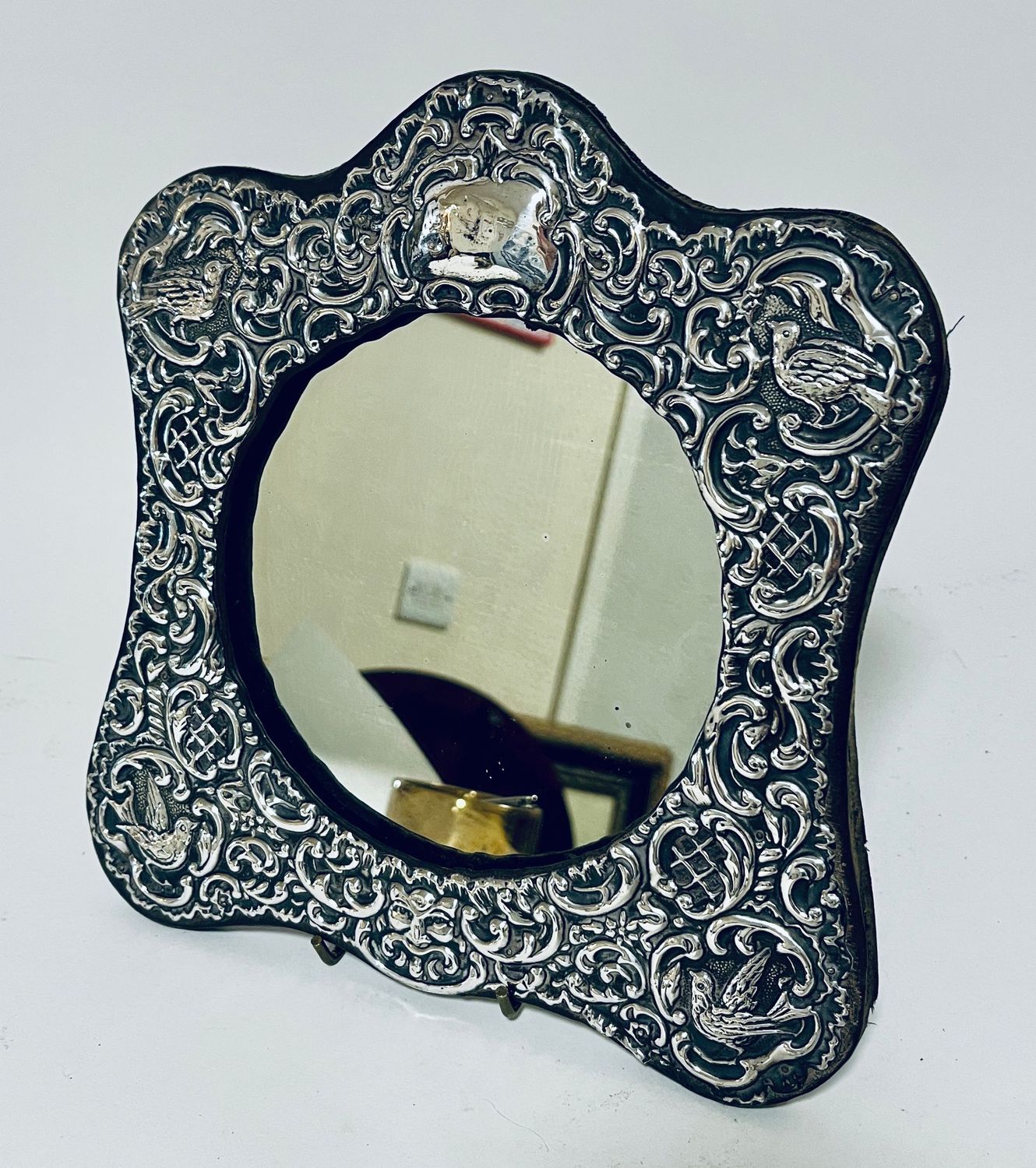 Edwardian Silver Framed Mirror