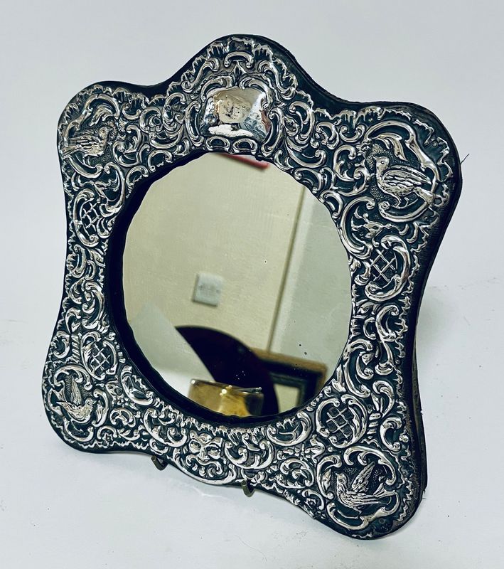 Edwardian Silver Framed Mirror