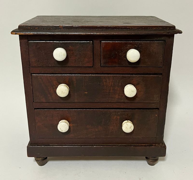 Antique Miniature Apprentice Chest of Drawers