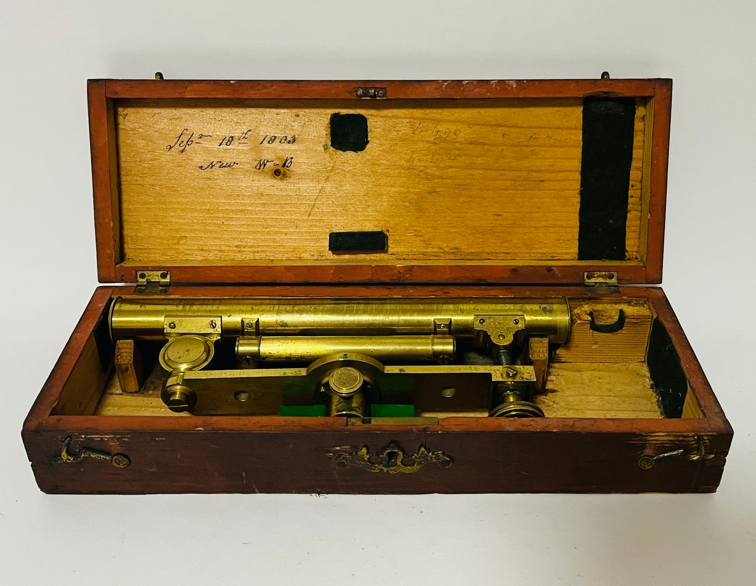 Antique Brass Surveyor's Level by W&S Jones