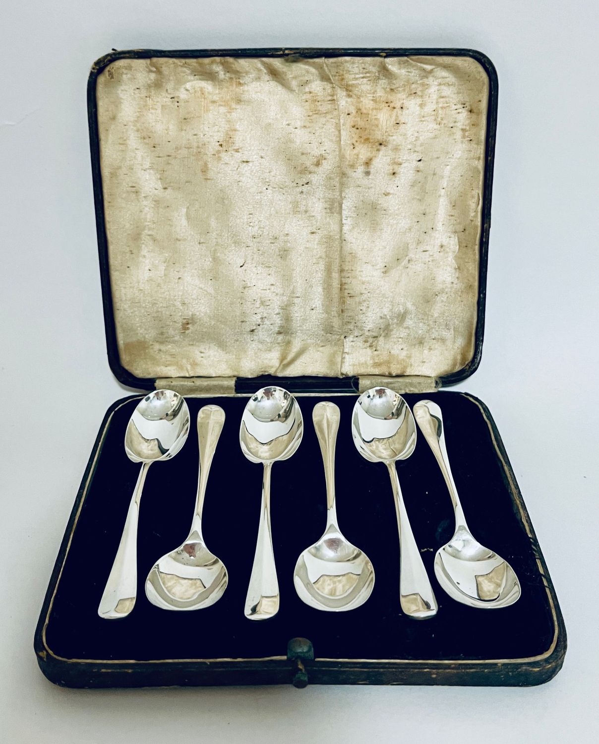 Set of 6 Antique Silver Teaspoons