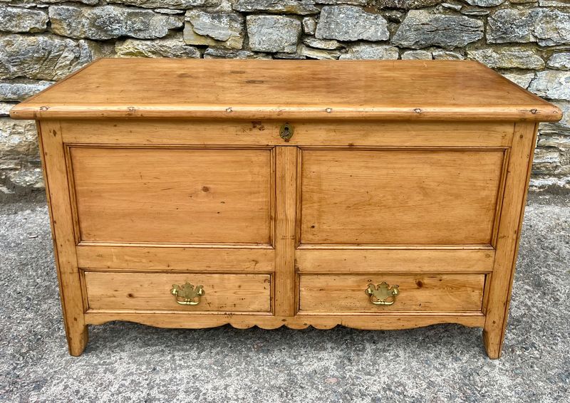 Antique Pine Mule Chest